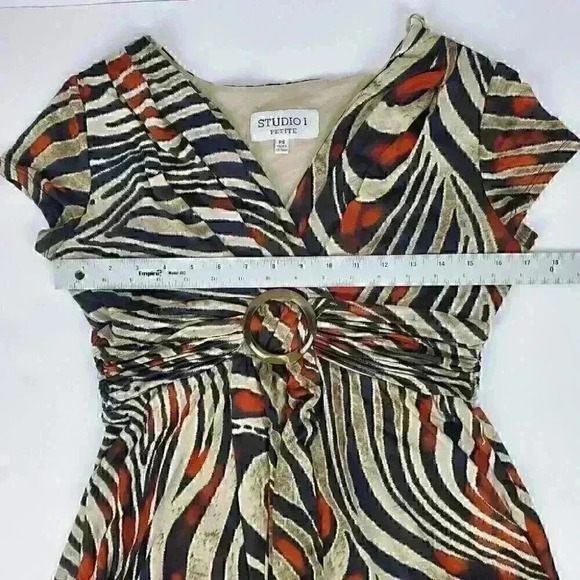 Studio I Petite Dress Women’s Size PS Mult… - Picture 9 of 10